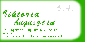 viktoria augusztin business card