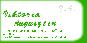 viktoria augusztin business card